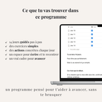 Contenu du programme Notion 14 jours après rupture