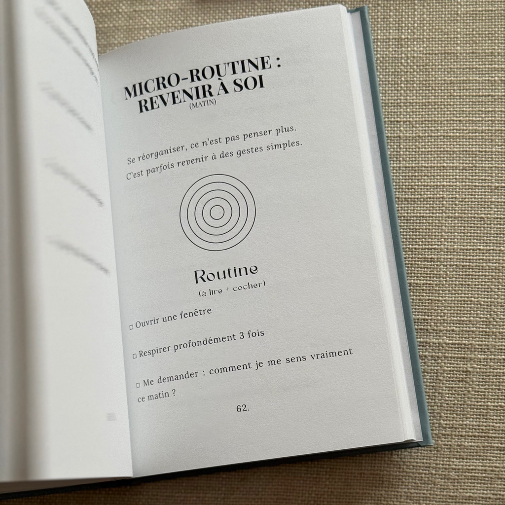 Page intérieure du carnet introspection Après Nous